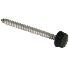 10x FloPlast FC50 Faux Cast Iron Effect Fixing Stainless Steel 12G x 50mm Screws