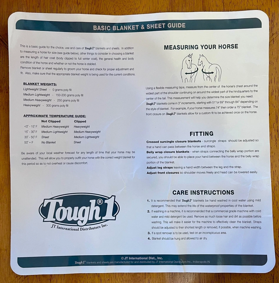 MANTA ESTABLE RESISTENTE 1 69" 600D 250G CON CALENTADOR DE VIENTRE ARTÍCULO #826 Foto 4 de 4