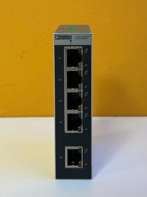 Phoenix Contact FL Switch SFNB 5TX 24 VDC, Industrial Ethernet Switch. Tested!