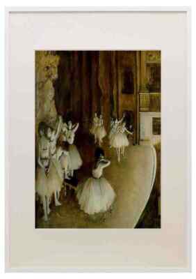 Degas Edgar Ballet Rehearsal 22 A3 A4 Framed Print Picture