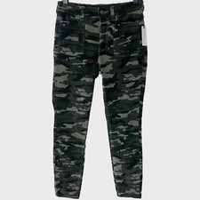 Anthropologie Pilcro Corduroy High-Rise Skinny Ankle Pants Camo Women's 27 New