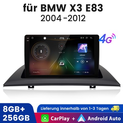 8kern android13 8+256GB Für BMW X3 E83 2004-2012 DPS SWC RDS Carplay FM 2K 