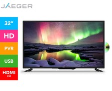 JAEGER 32" HD LED TV w/ Built-In DVD Player