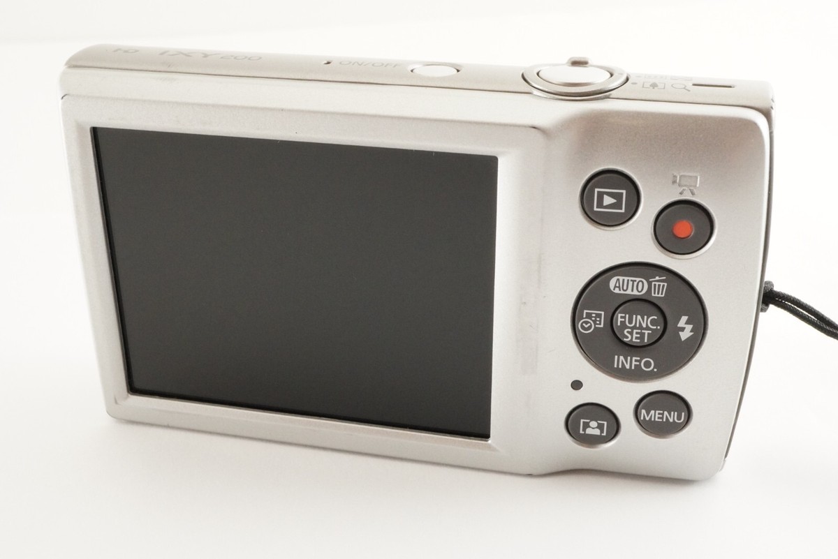 Canon IXY 200 Silver With 4GB SDHC Card Compact Digital Camera 