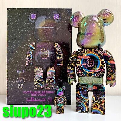 Medicom 400% + 100% Bearbrick ~ EXCALIBUR Be@rbrick SATOSHI ...