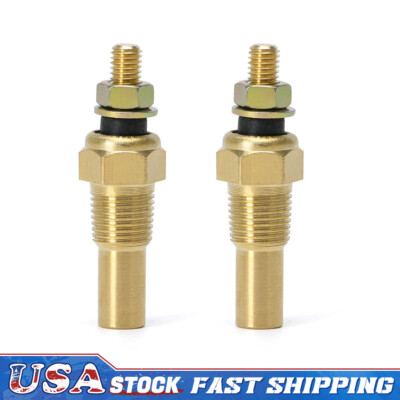 2x Universal Water Coolant Oil Temp Sensor Temperature 1/8 Npt Electrical Sender