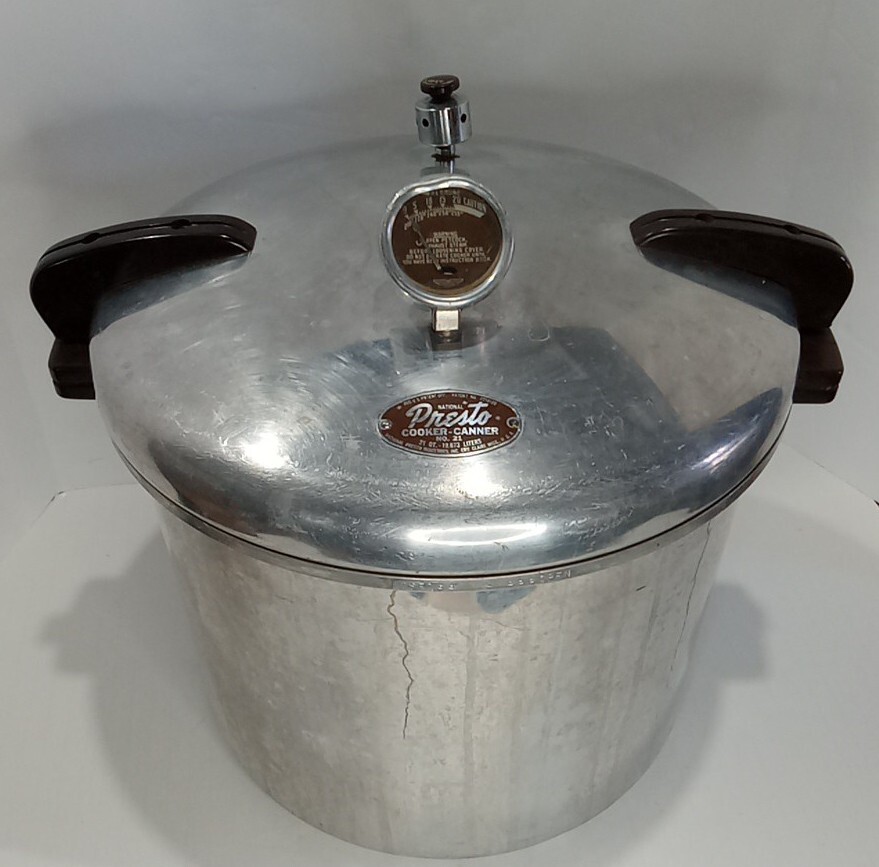 Presto 21 Quart Pressure Cooker Canner Rack Made In USA With Manual