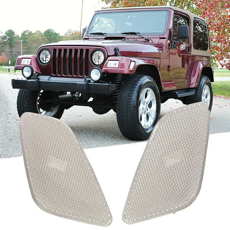 Signal Marker Light Right And Left Pair Fits 1997-2006 Jeep Wrangler Signal Marker Light Right And Left Pair Fits 1997-2006 Jeep Wrangler