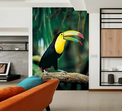 3D Branches Toucan A12226 Animal Wallpaper Mural Self-adhesive Removable Amy