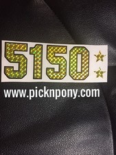 5150 With Stars Decal Sticker For Guitar YELLOW bumblebee