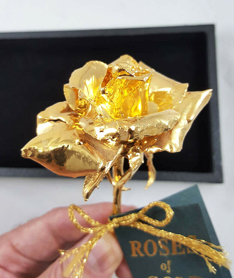 1990s Genuine 24K Gold Dipped Rose by 