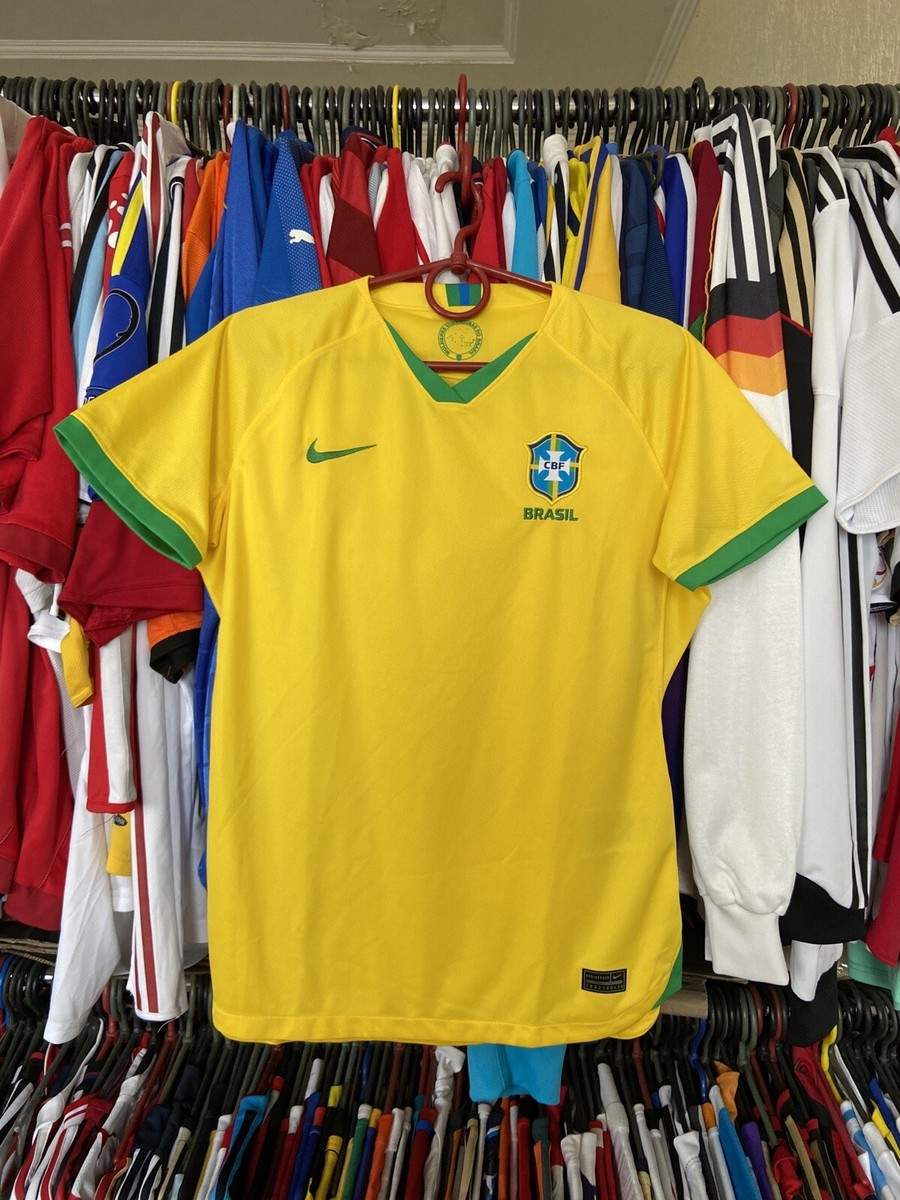 BRAZIL 2020 2021 HOME SHIRT JERSEY NIKE AJ4390-751 sz L WOMEN | eBay