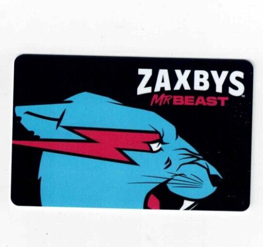 Zaxby's Gift Card - 2024 - MR BEAST - Chicken Restaurant
