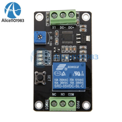 DC 5V/12V/24V TRM01 Time Delay Relay Module Self-Locking Delay Switch #A6-9