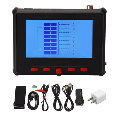 CCTV Test Monitor 4.3 inch Display AHD TVI CVI UTP Cable Tester 8MP New DC12V