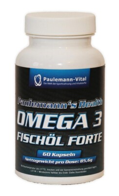 Paulemann-Vital Omega 3 Fischöl Forte - 60 Kapseln (162,38 EUR/kg)