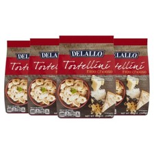 DeLallo Three Cheese Tortellini Pasta, 8.8 oz Bag, w/Parmesan Cheese 4-Pack