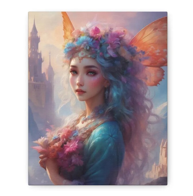 Floral Faerie Fantasy Wall Art for Home Decor Lovers