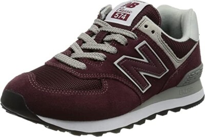 New Balance Men's 574 V2 Sneakers Burgundy/Burgundy Size: 18 M
