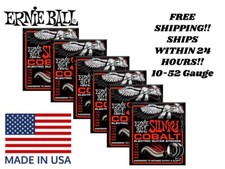 6-PACK ERNIE BALL COBALT SKINNY TOP HEAVY BOTTOM ELECTRIC GUITAR STRINGS 10-52