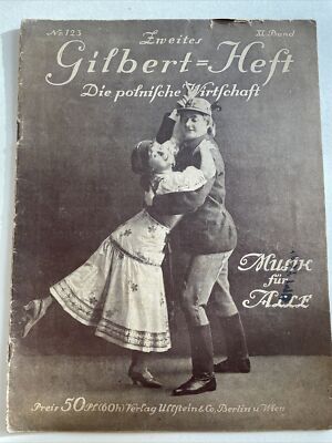 2. Gilbert-Heft Polnische Wirtschaft alte Noten Heft Klavier Piano um 1900