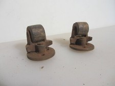 Mobili antichi in ferro e legno ruote trolley ruote vecchie vintage A.K. Kenrick x2