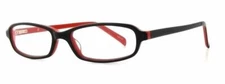 Calabria Vivid 743 Designer Blue Light Blocking Glasses in Black Red Ladies 51mm
