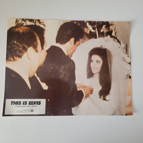 Elvis Memorabilia Lobby Cards 1981 Warner Bros x 12 Large 30cm x 23cm Prints - Picture 9 of 14