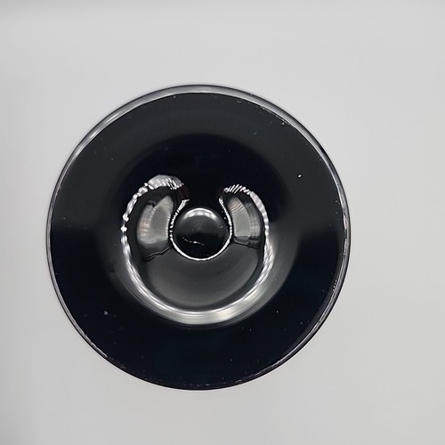 6 bicchieri calici acqua vino vetro soffiato nero tedesco vintage 7 1/2" - Foto 6 di 8