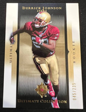 DERRICK JOHNSON 49ers 2005 Ultimate Collection #175 Rookie Card RC #045/235