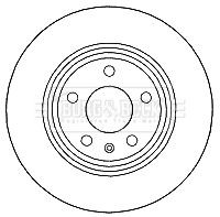 BORG & BECK BBD4635 Brake Disc Rear Fits Audi A4 A4 Allroad A5 A6 A6 Allroad A7 - Image 8