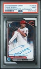 2024 Bowman Draft Chrome Chase Burns Auto Autograph PSA 9 #CPACB Prospect 1st