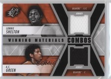 2014-15 SPx Winning Materials Combos Lonnie Shelton AC Green #WM2-SG 0g9z