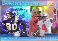 2001 Topps Chrome - Combos Refractors Football Cris Carter / Ken-Yon Rambo #T NM