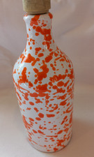 Frantoio Muraglia Olio Oliva Terracotta Italiana Arancia Spruzzi Bottiglia Gomma Sughero