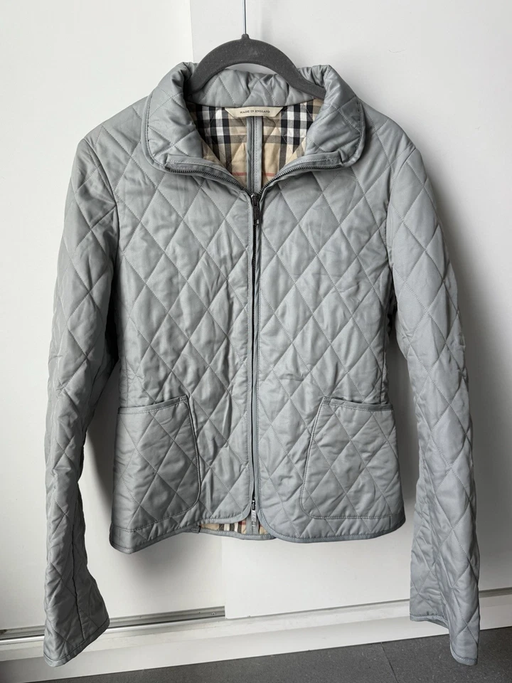 Женская стеганая куртка BURBERRY BRIT блейзер черная Nova клетчатая с подкладкой размер S - Изображение 2 из 4
