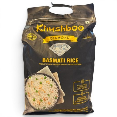 Khushboo Diamond Basmati Reis 3x 4,5kg Duftreis angebaut am Himalaya in Indien