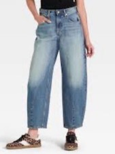 Universal Thread Women's High Rise Easy Barrel Ankle Jeans size 8