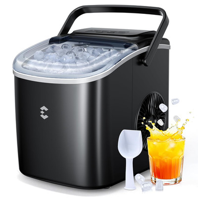Eismaschine Maschine Arbeitsplatte, tragbar kleine Größe, 6 Minuten schnelles Eis, 12 kg/24 H, 2
