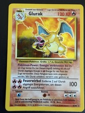 Pokémon Glurak 4/102 Base Set 1999 Deutsch Unlimited Holo – Exzellent  