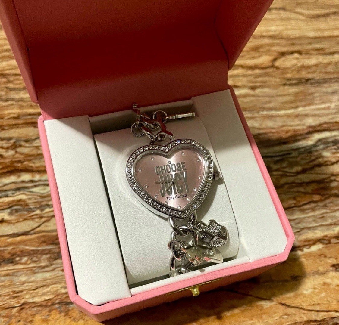 ?Juicy Couture crystal heart Watch.??? JUICY COUTURE BLACK LABEL LADIES Crystal Bling Accent Heart  main image 4