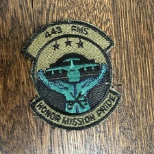 USAF 443rd EQUIPMENT MAINTENANCE Squadron "HONOR MISSION PRIDE" Subdued Patch