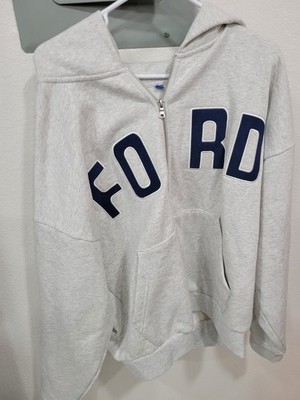 FORD x PACSUN Heather Grey Hoodie Large