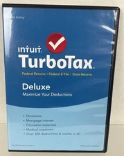 Intuit TurboTax Deluxe 2015 Federal & State - Disc + Case