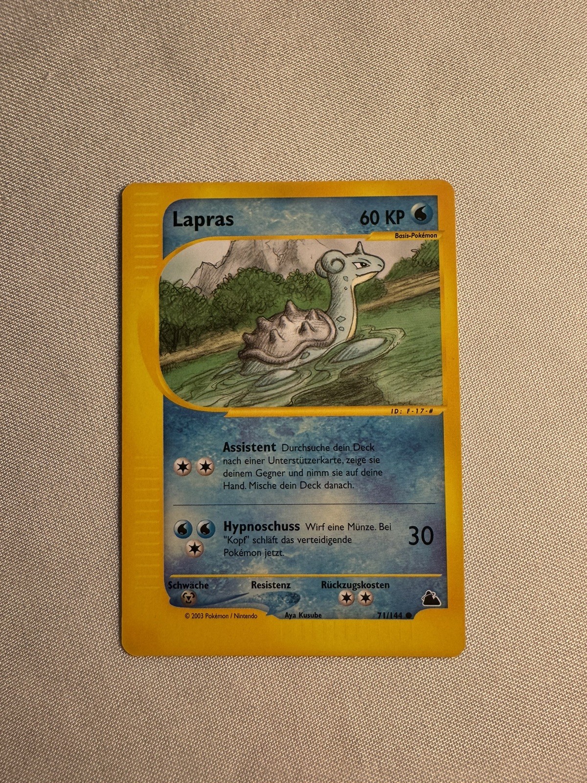 Pokémon 2003 Lapras Skyridge deutsch 71/144 Wizards of the Coast NM-MT vintage