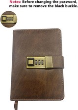 Password Book with Lock  Alphabetical Tabs, 600 Entries, Compact Black Logbook