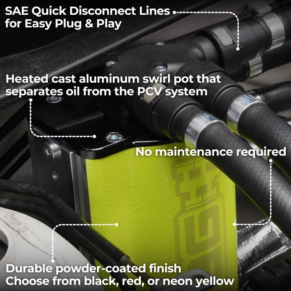 IAG Performance Air Oil Separator AOS for Subaru WRX 06-07 STi 04-07 Red Foto 3 de 4