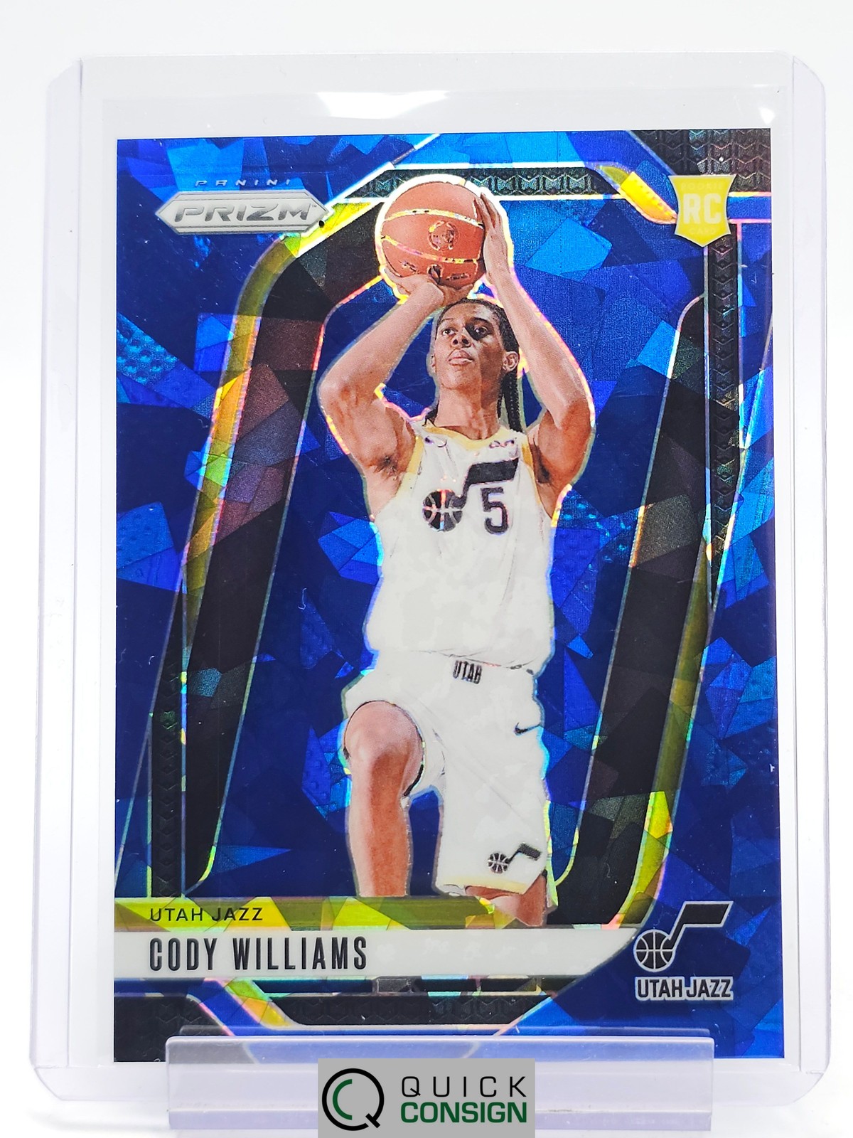 CODY WILLIAMS 2024-25 PRIZM BLUE ICE ROOKIE RC 049/125 232 JAZZ NBA Q0014