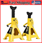 3 Ton Car Jack Stands Pair, Double Locking Heavy Duty Steel, 6600 Lbs Capacity