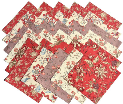 FLEUR de PARIS from Moda - (30) 6.5'' fabric squares set